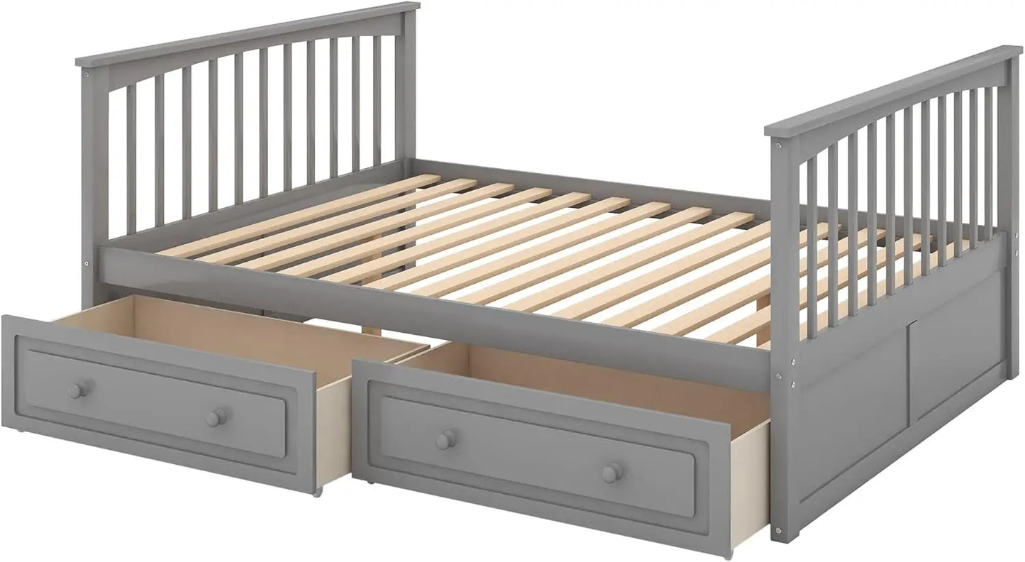 Full Over Full Wood Bunk Bed