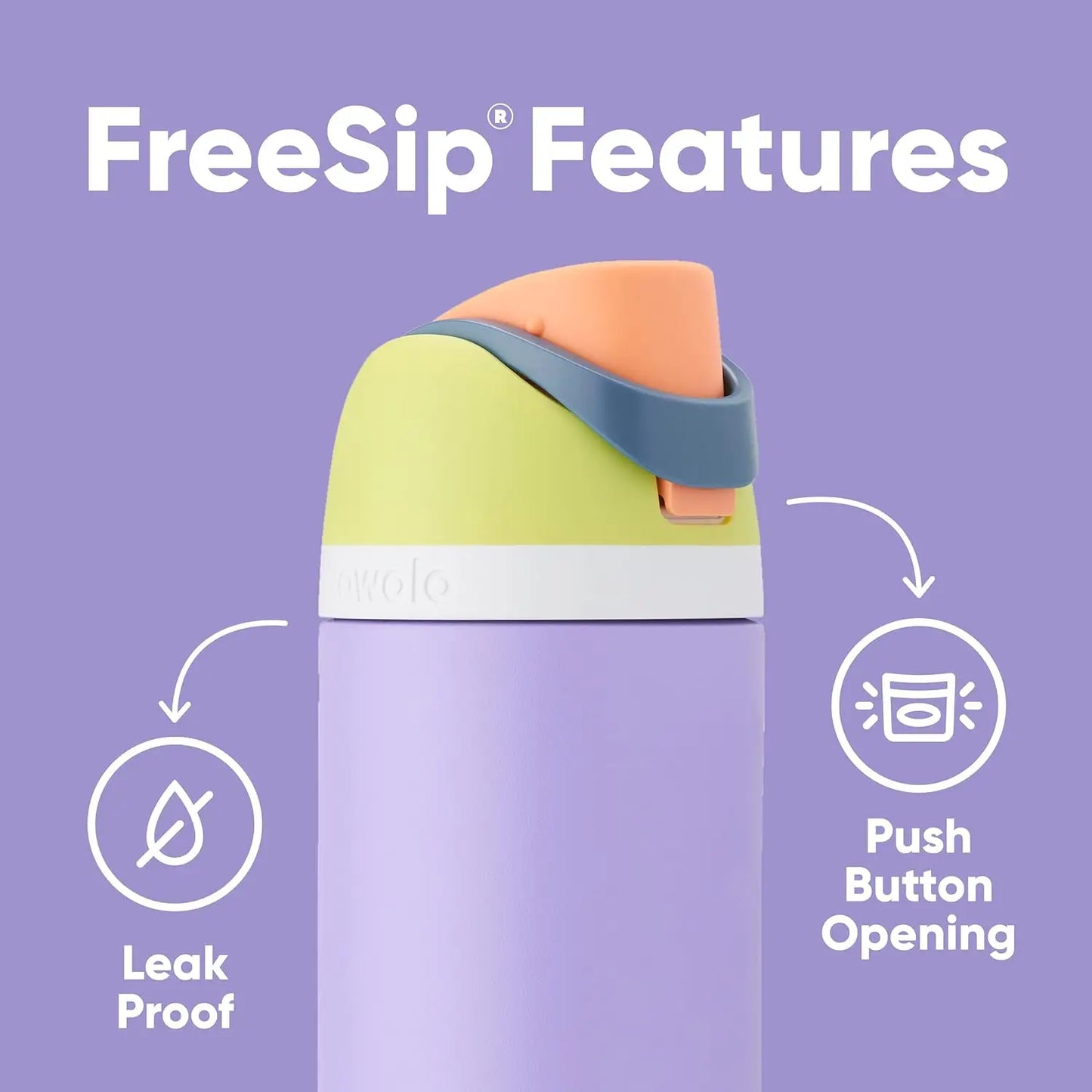 Owala Insulated Stainless Steel Free Sip Water Bottle -Dreamy Field
