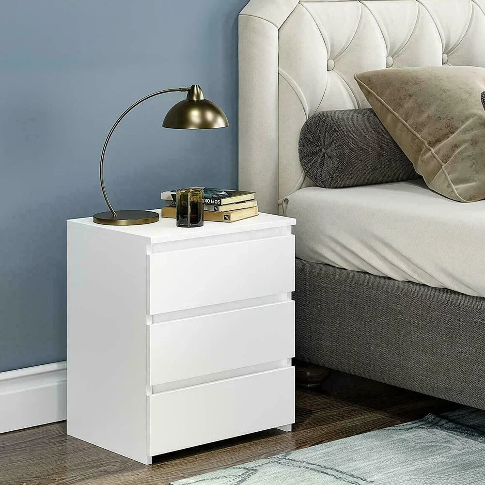 Modern White Bedside Table