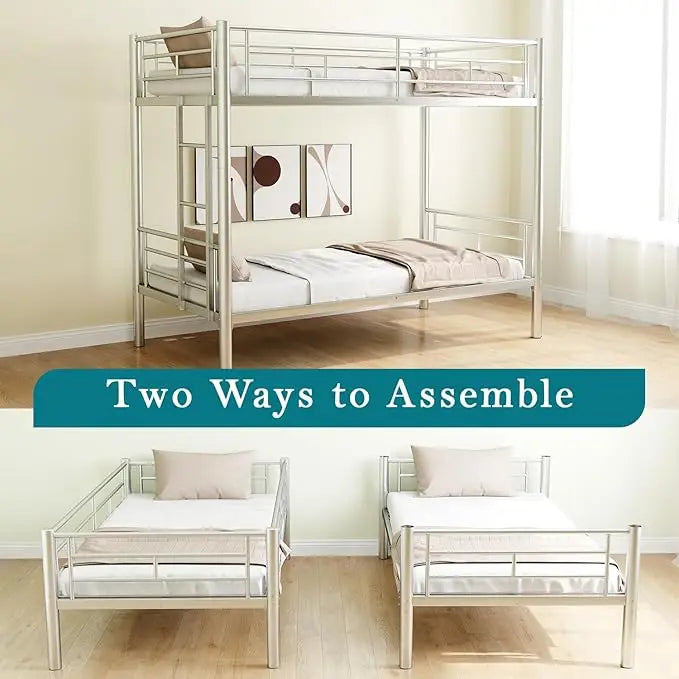 Twin Over Twin Metal Bunk Bed