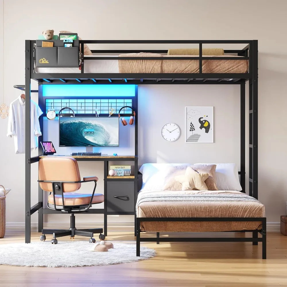 Twin Over Twin Bunk Bed Desk