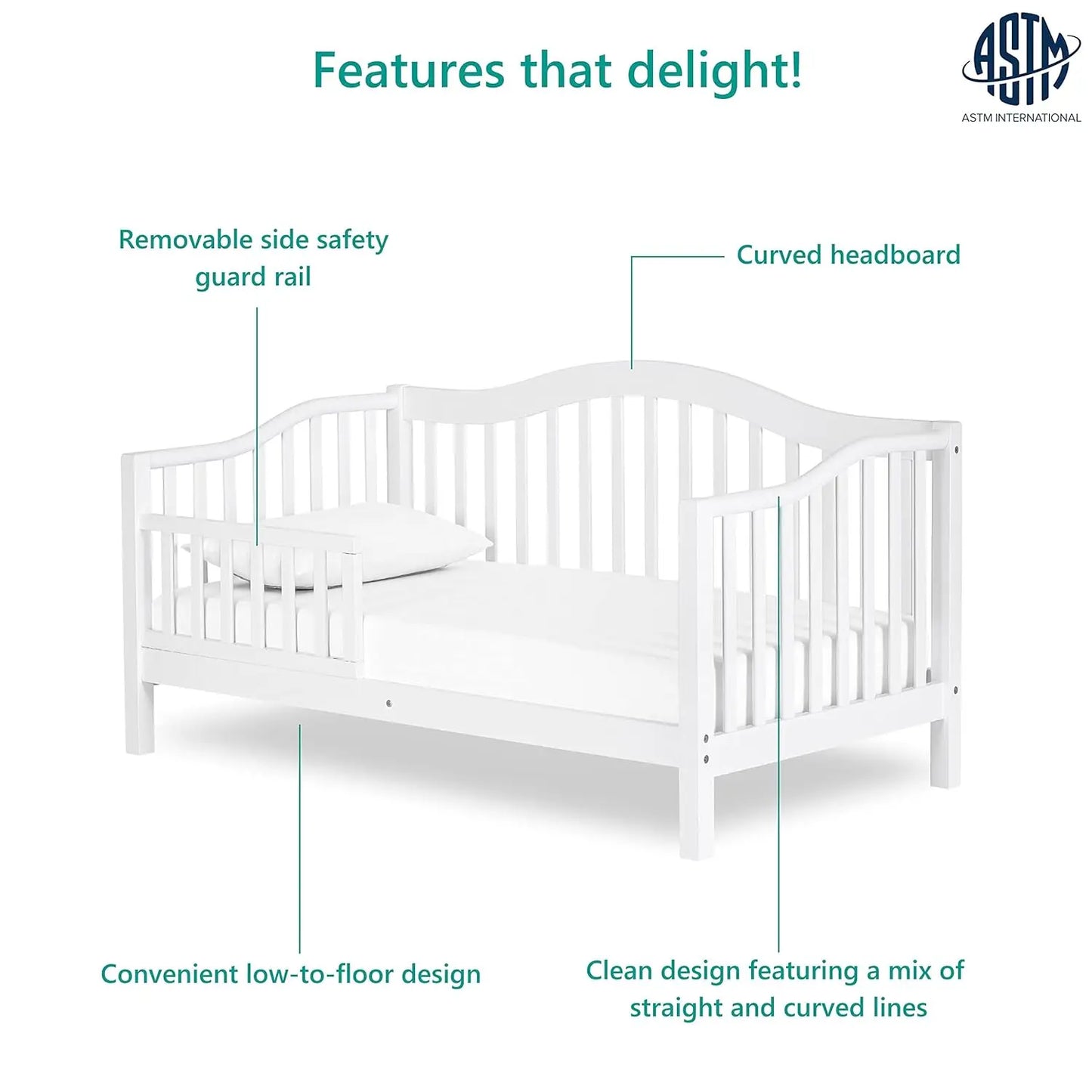 Austin Toddler Day Bed White