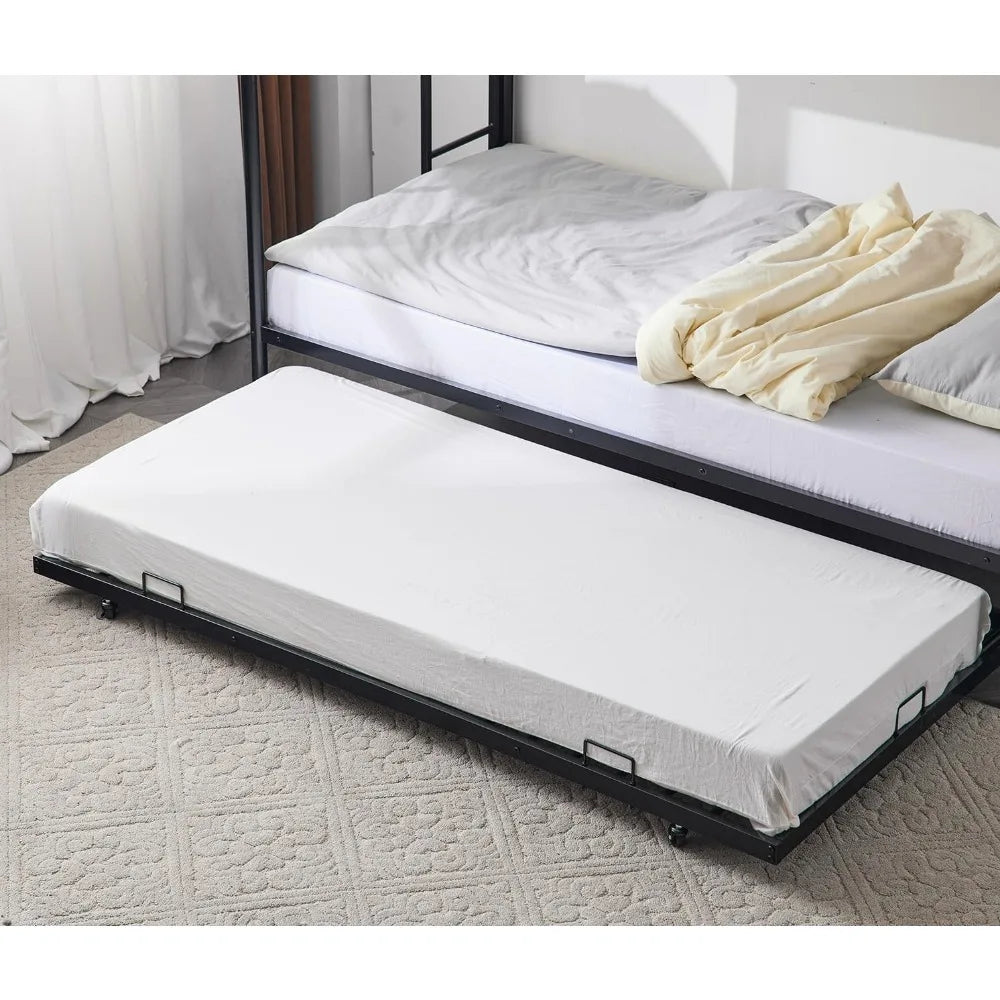 Twin Over Twin Metal Bunk Trundle