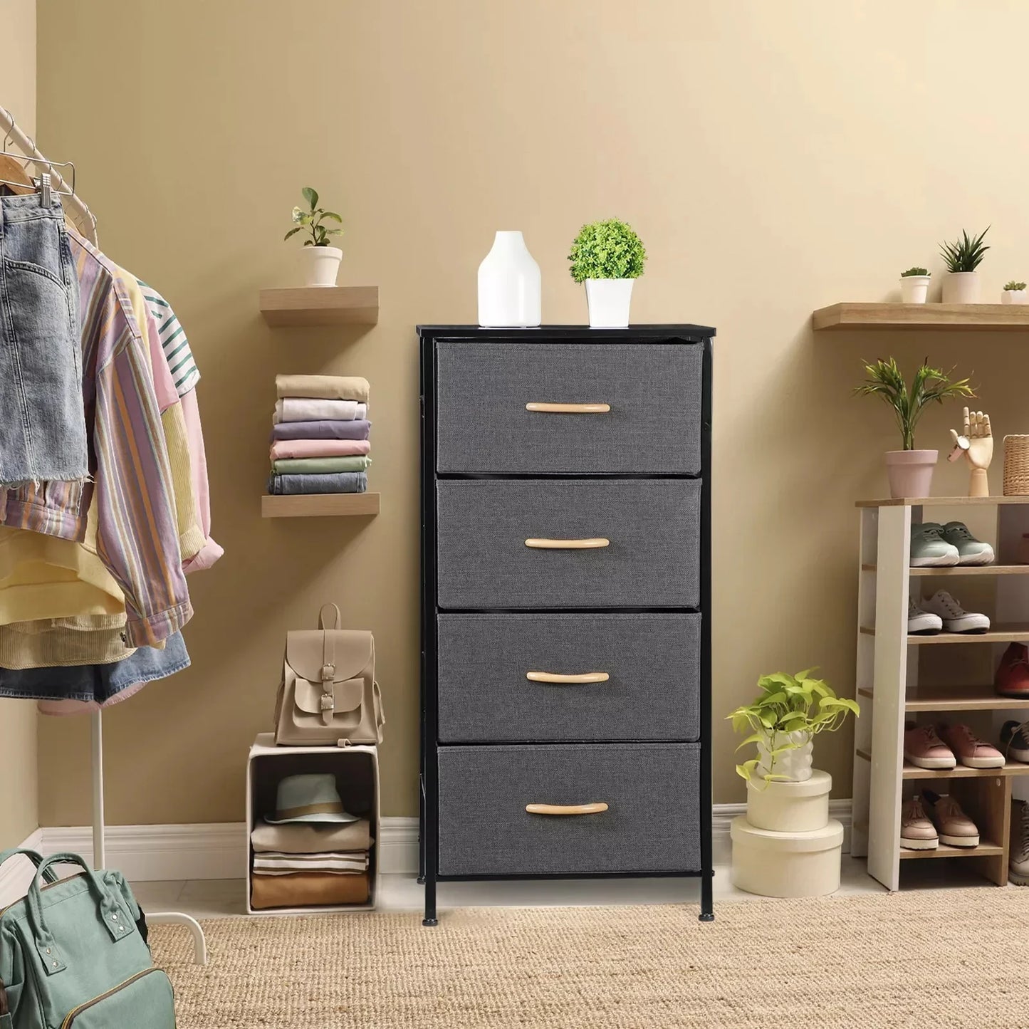 Vertical Dresser with 4 Drawers
