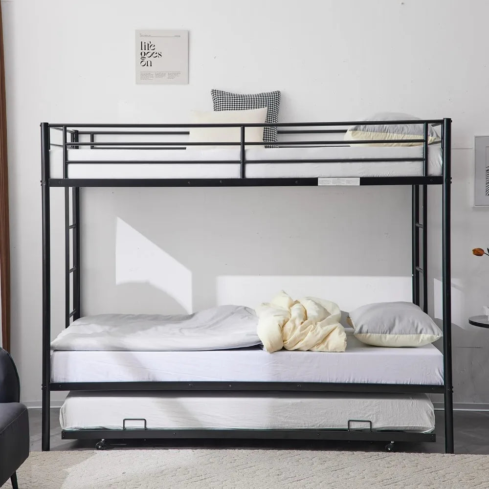 Twin Over Twin Metal Bunk Trundle
