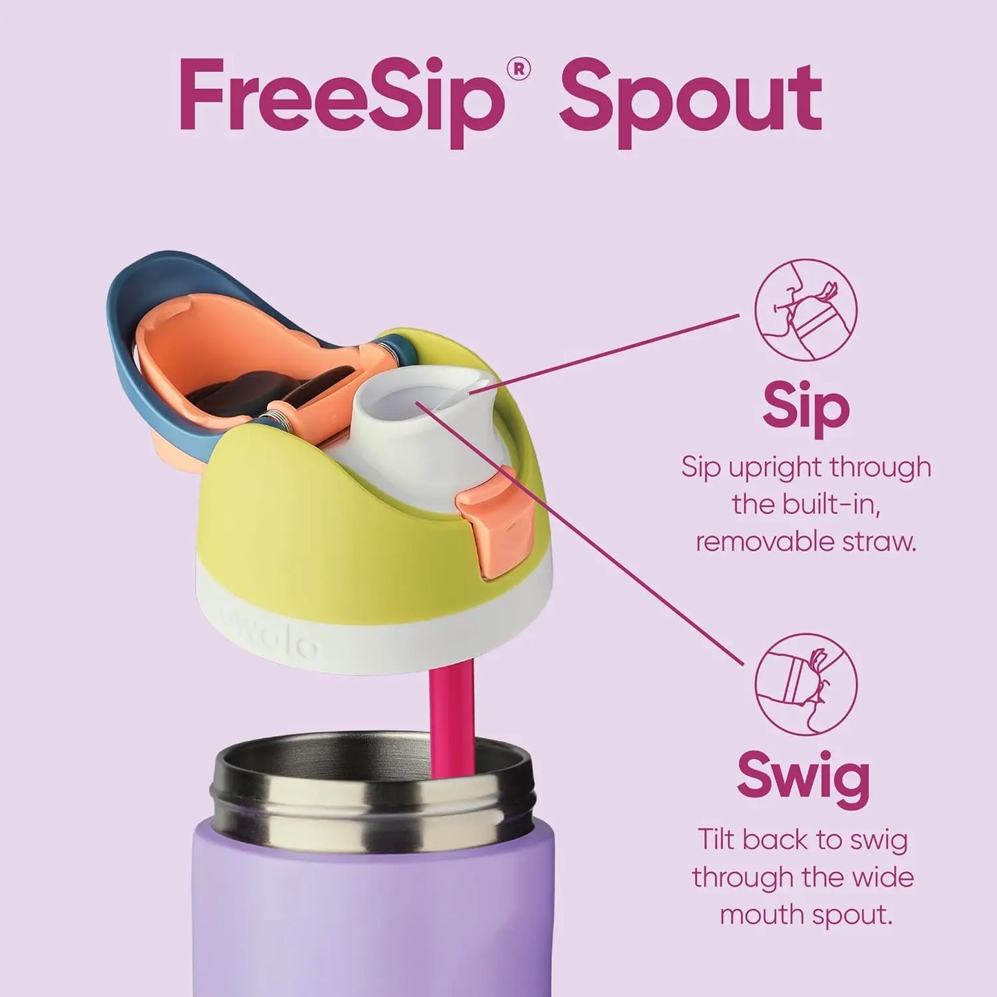 Owala Insulated Stainless Steel Free Sip Water Bottle - Girl Hood