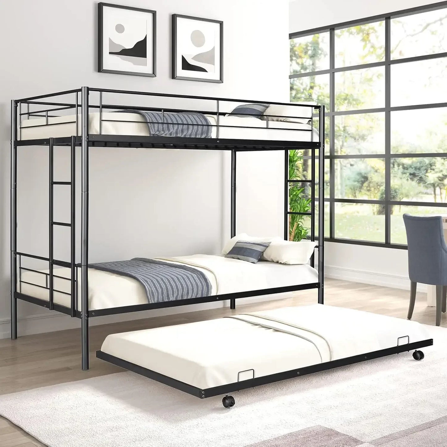 Twin Over Twin Bunk with Trundle