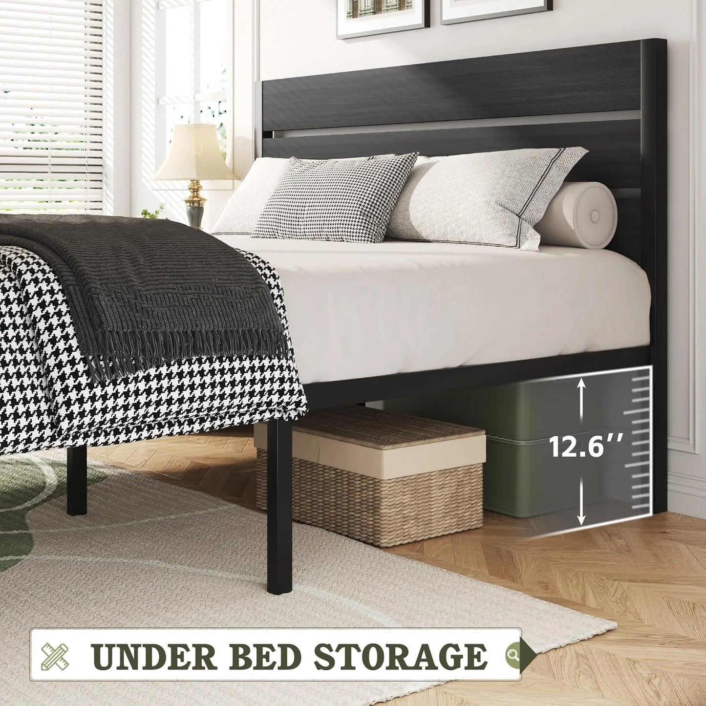 Full Metal Bed Frame Storage