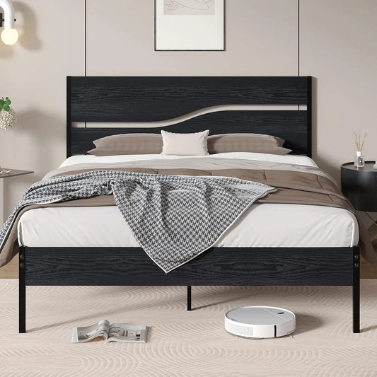 Full Platform Bed with Headboard