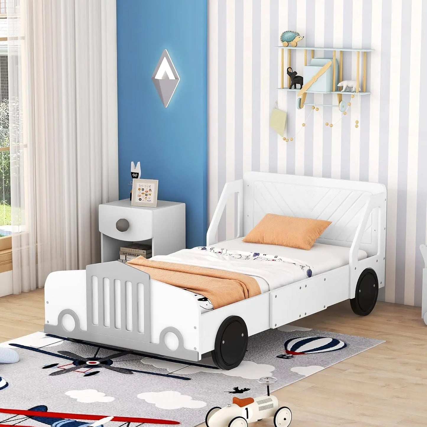 Twin Size Race Car Bed Kids