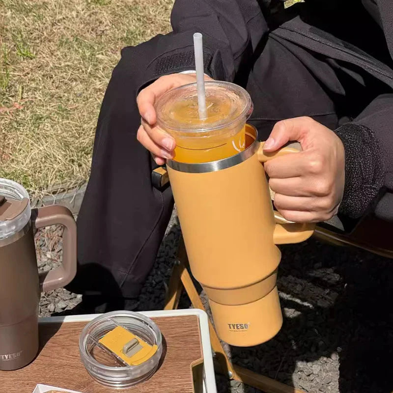Tyeso 40oz With Handle Straw Tumbler