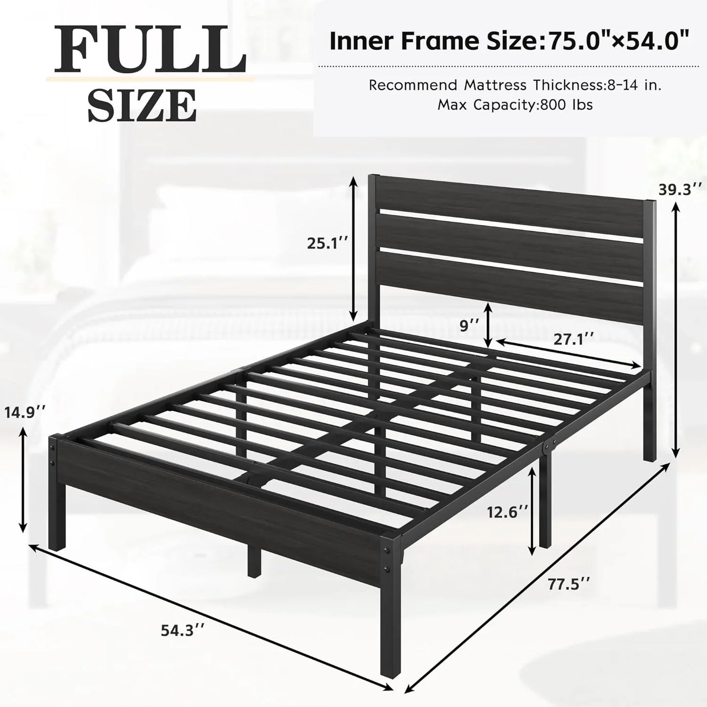 Full Metal Bed Frame Storage