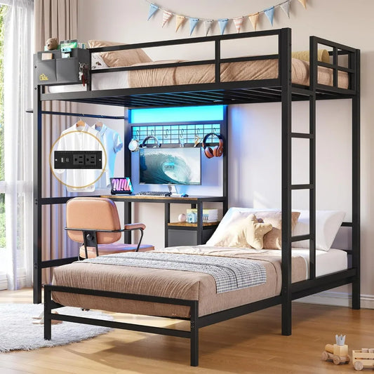 Twin Over Twin Bunk Bed Desk