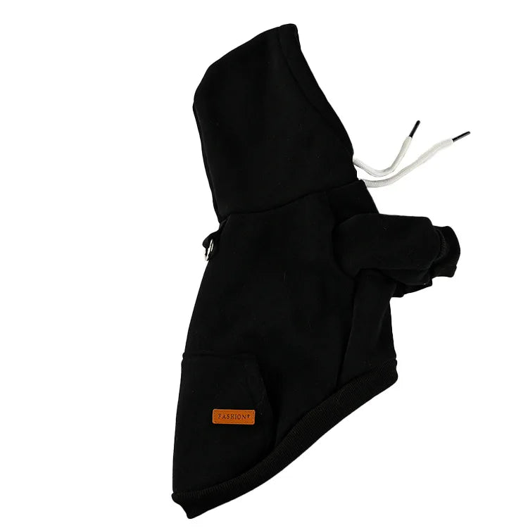Warm Fleece Dog Hoodie Vest