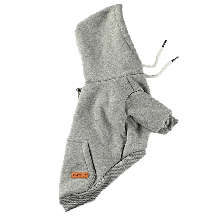 Warm Fleece Dog Hoodie Vest