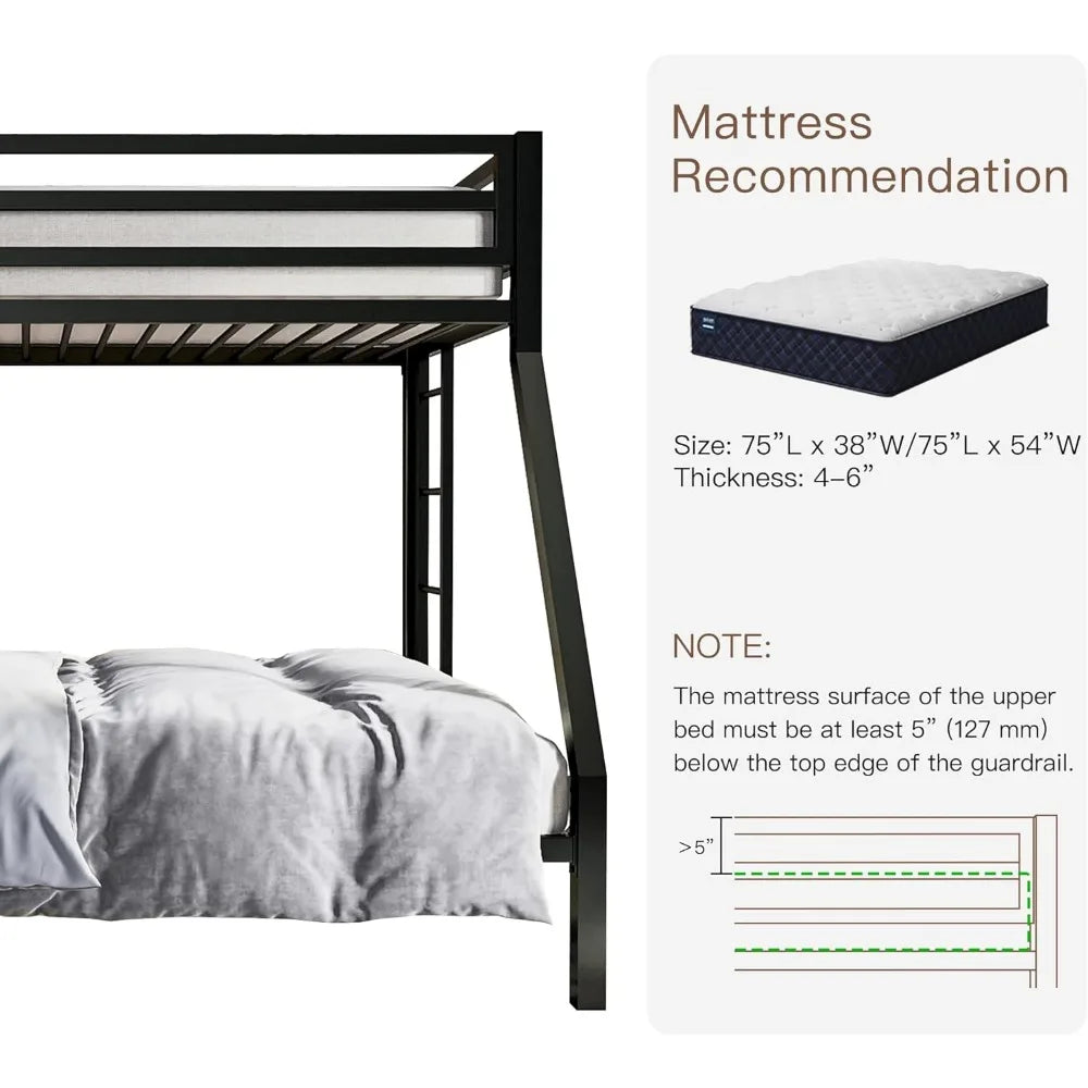 Twin Over Full Metal Bunk