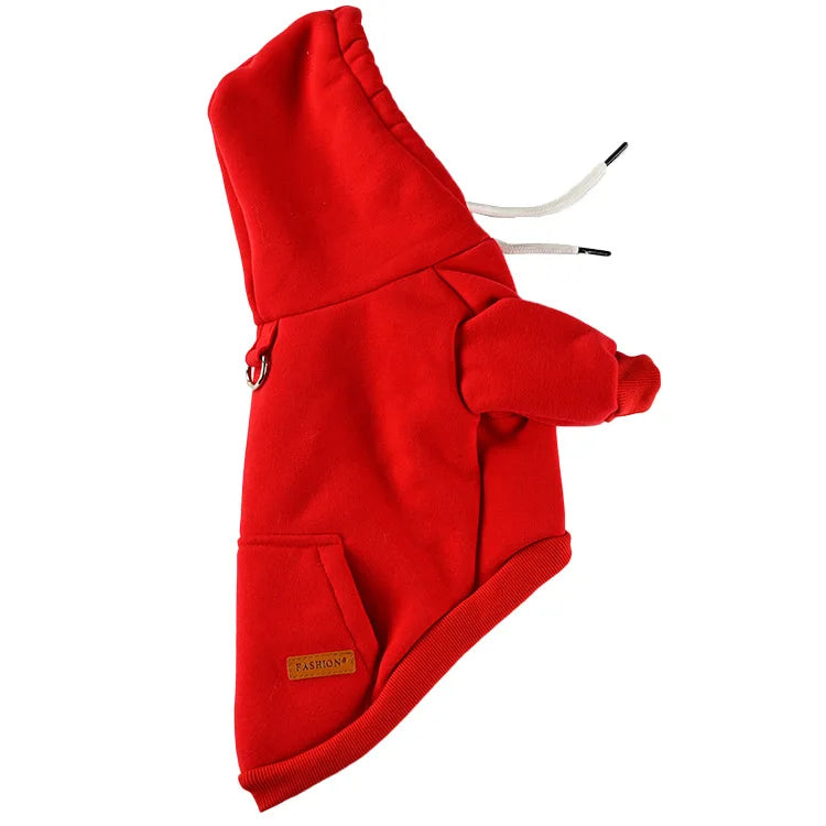 Warm Fleece Dog Hoodie Vest