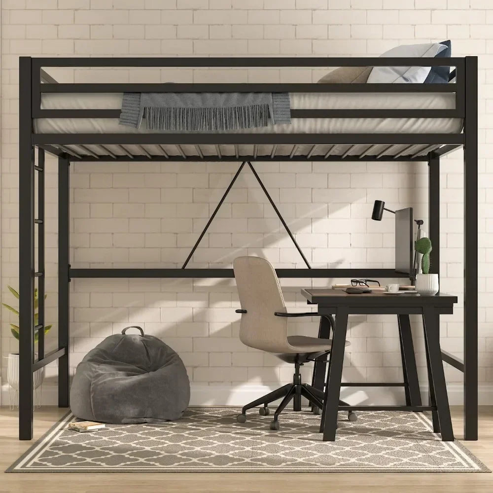 Twin Metal Loft Bed Frame