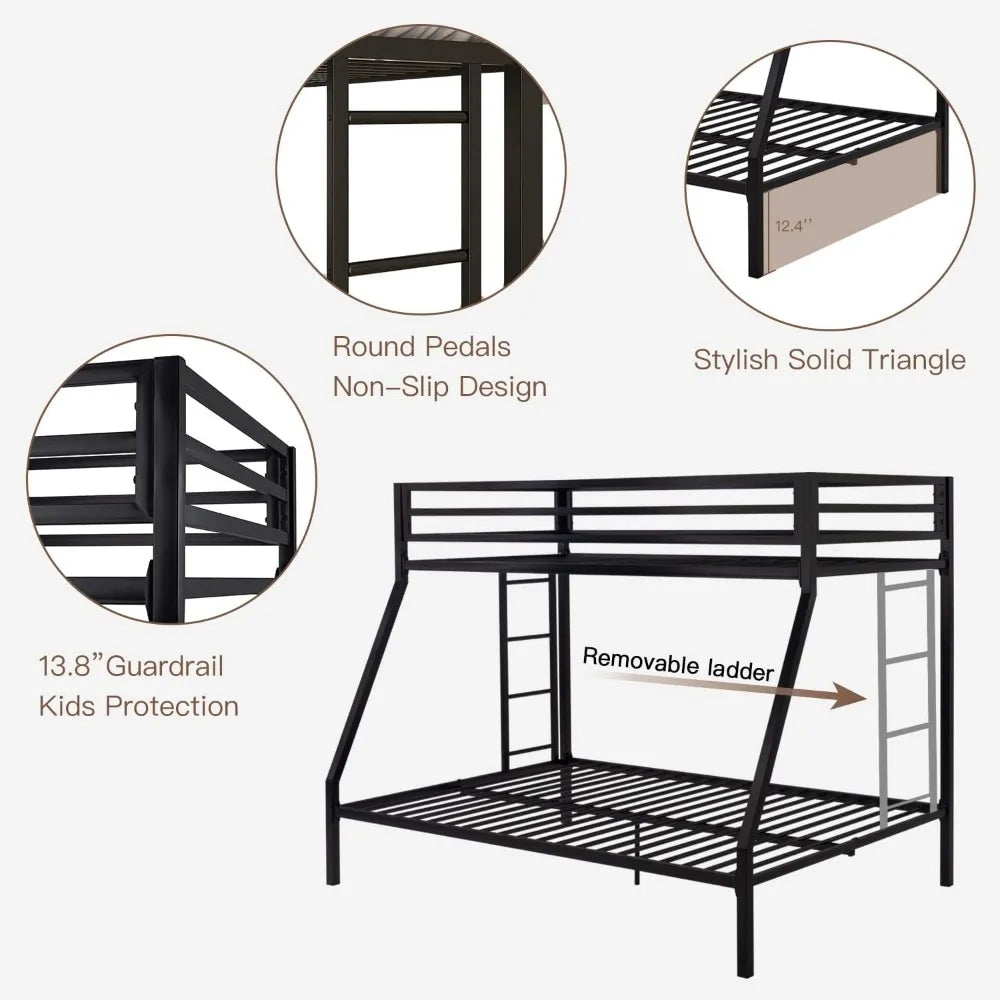 Twin Over Full Metal Bunk