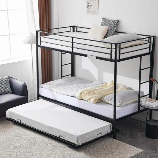 Twin Over Twin Metal Bunk Trundle