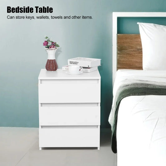 Modern White Bedside Table