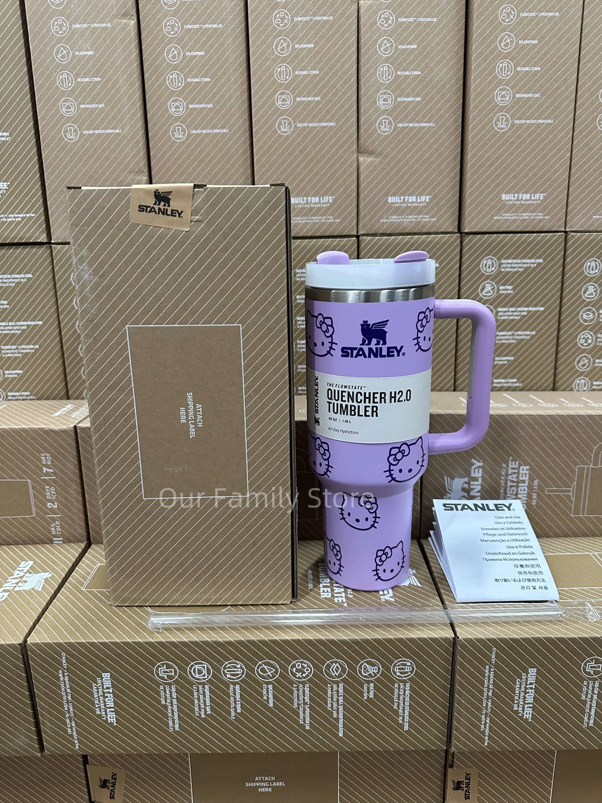 Stanley Quencher H2.0 Tumbler - Cat Purple