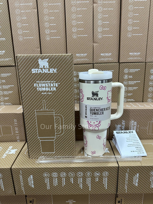  Stanley Quencher H2.0 Tumbler - Cat White


