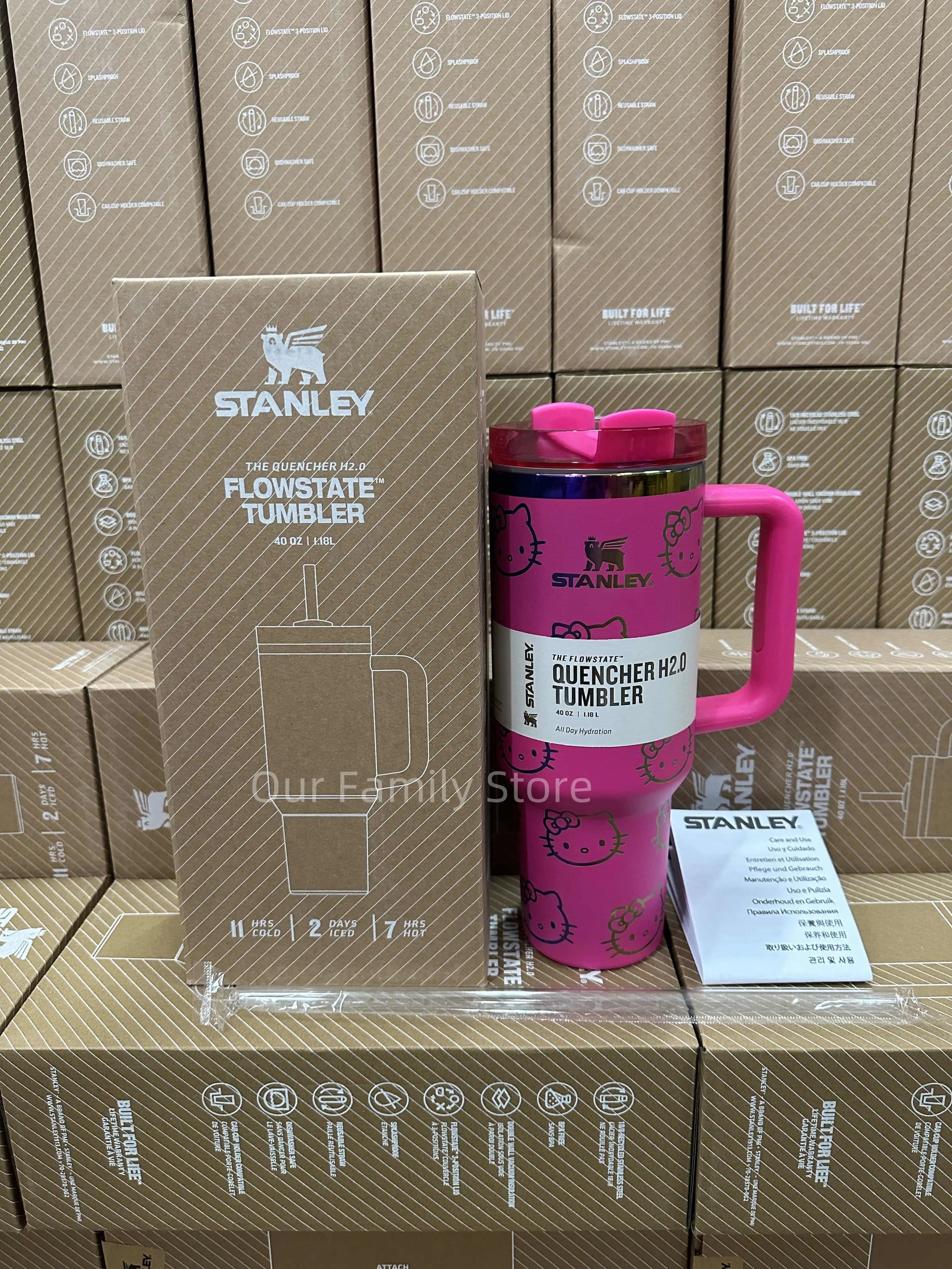 Stanley Quencher H2.0 Tumbler - Cat Rose