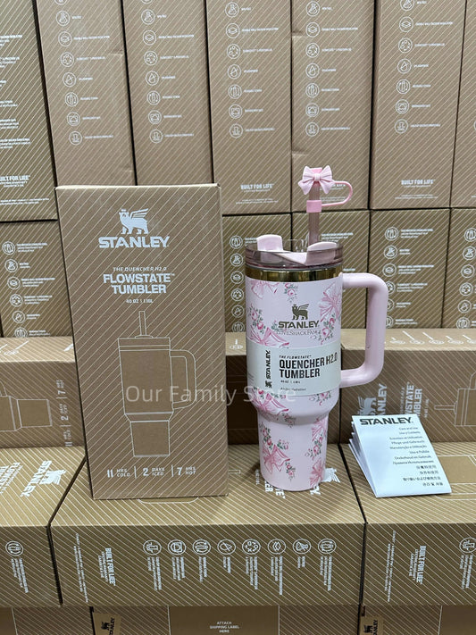 Stanley Quencher H2.0 Tumbler - Butterfly Pink
